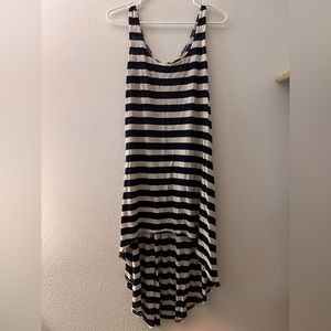 HALO Navy High-Low Dress S